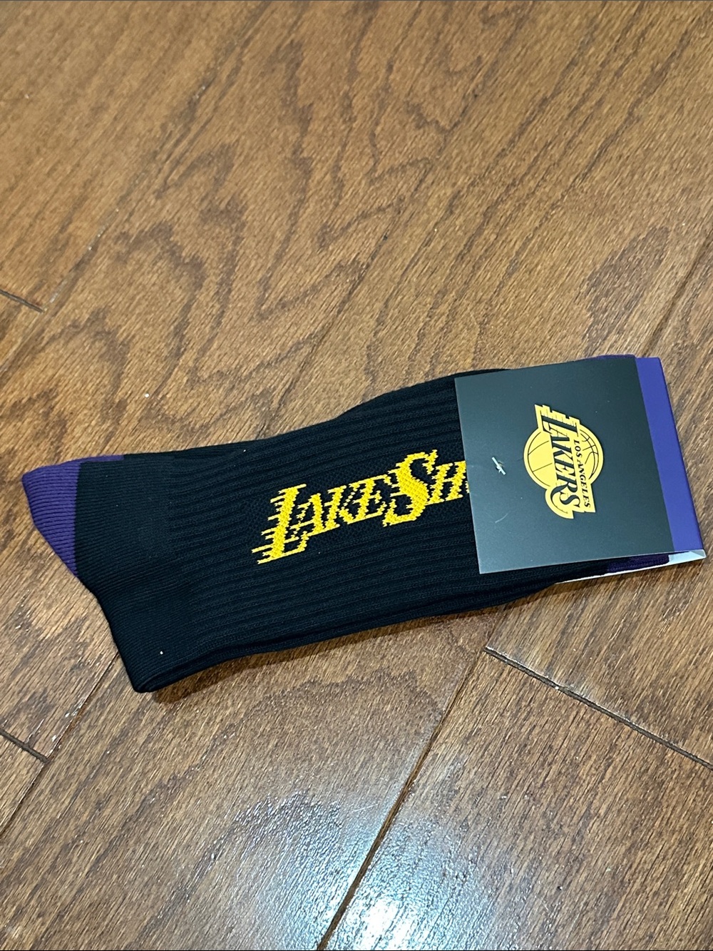 Los Angeles Lakers LakeShow Black & Gold Socks - sealed, stadium giveaway 2024